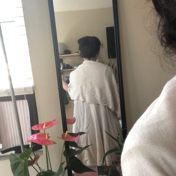 Cream Multi use shawl - Picture 2 of 3